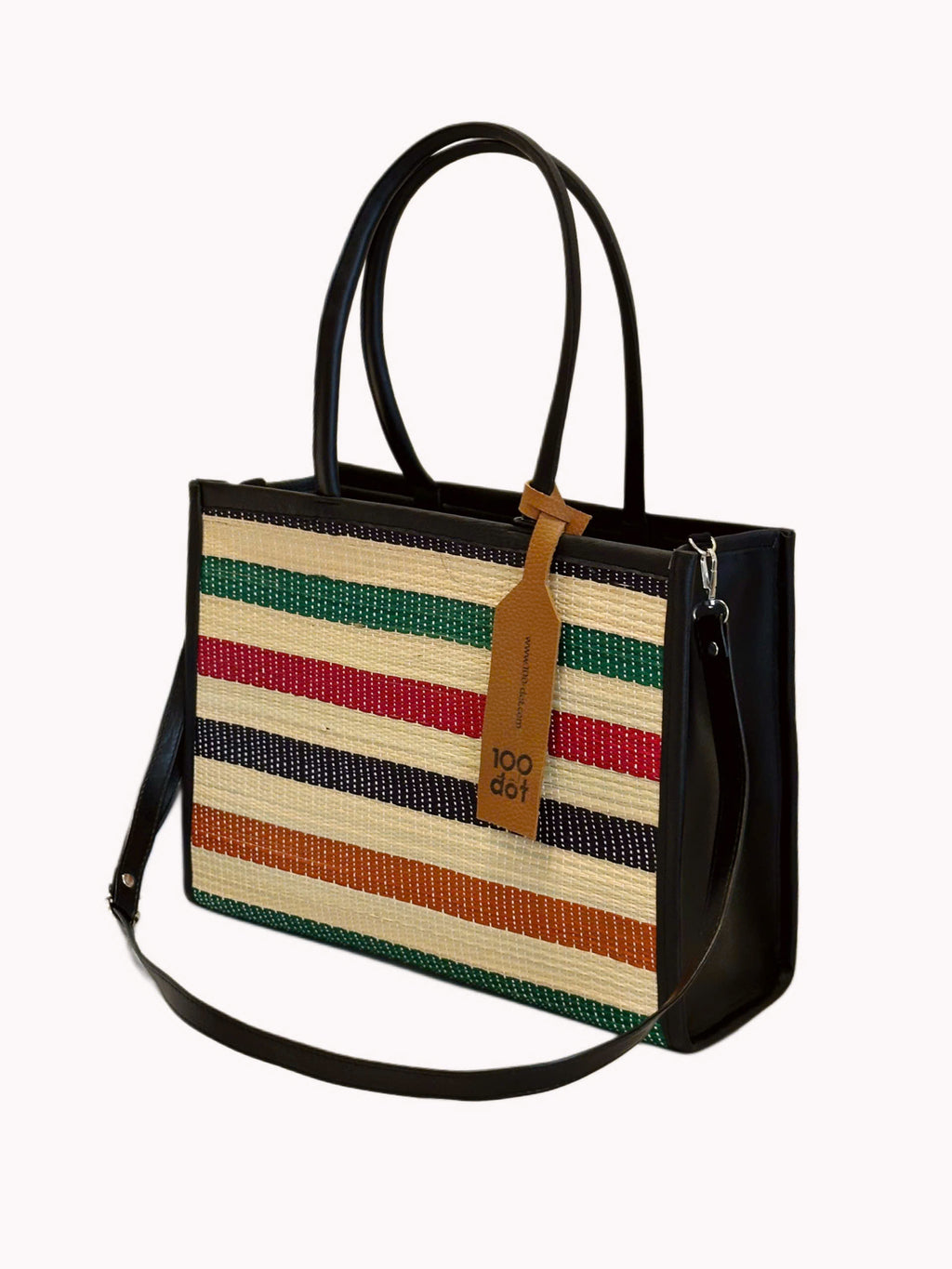 NHỰT BAG - Colorful striped UZU weave