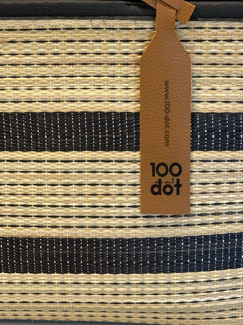 NHỰT BAG - Black striped UZU weave