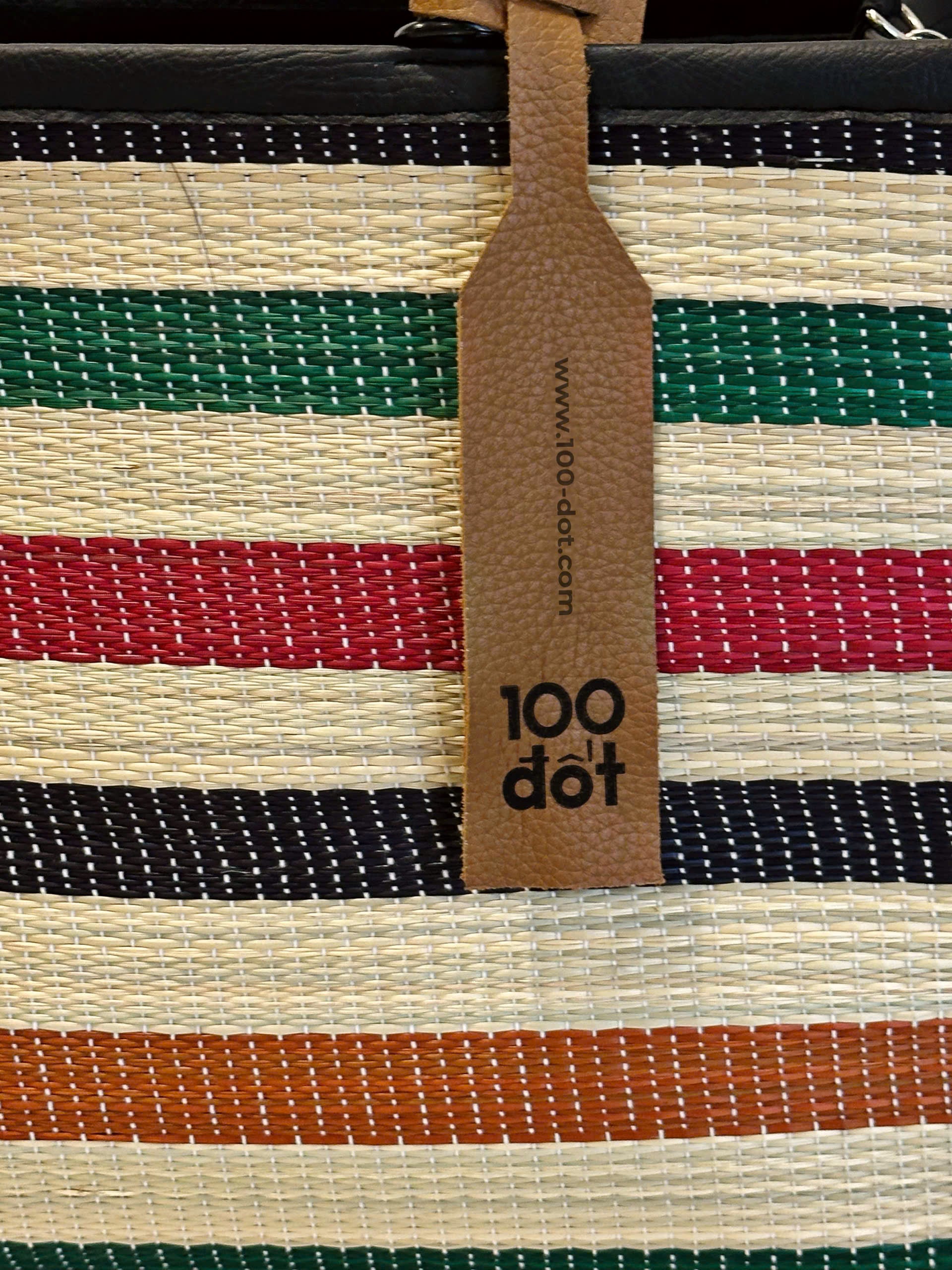 NHỰT BAG - Colorful striped UZU weave