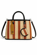 ĐAN BAG - Brown striped UZU weave