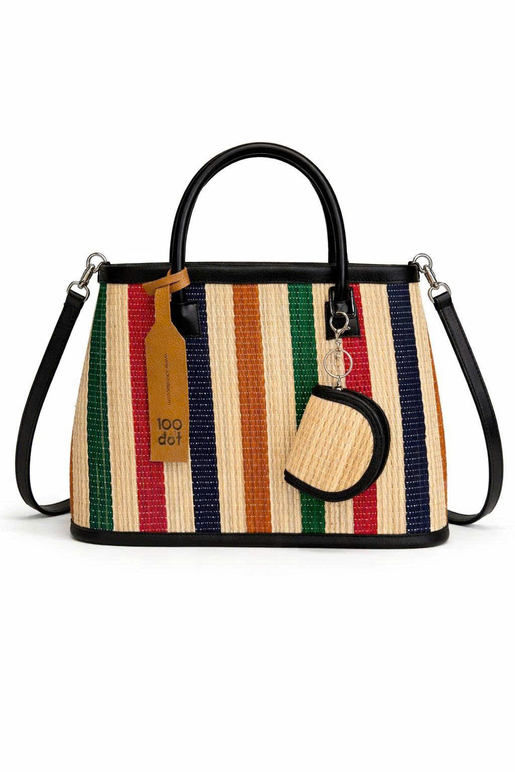 ĐAN BAG -  Colorful striped UZU weave