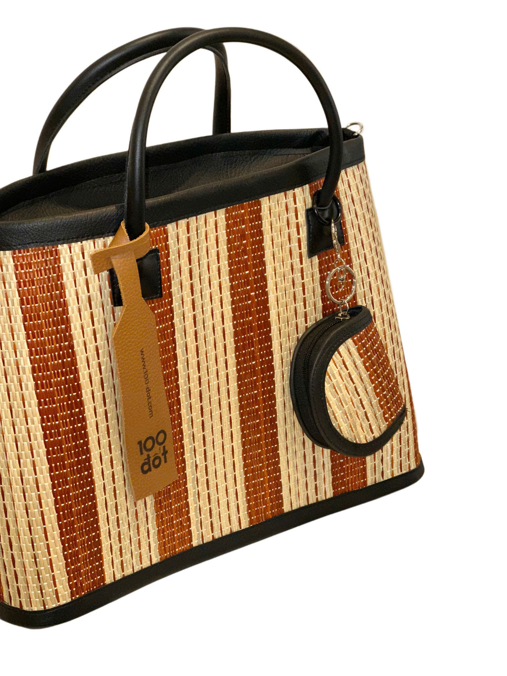 ĐAN BAG - Brown striped UZU weave