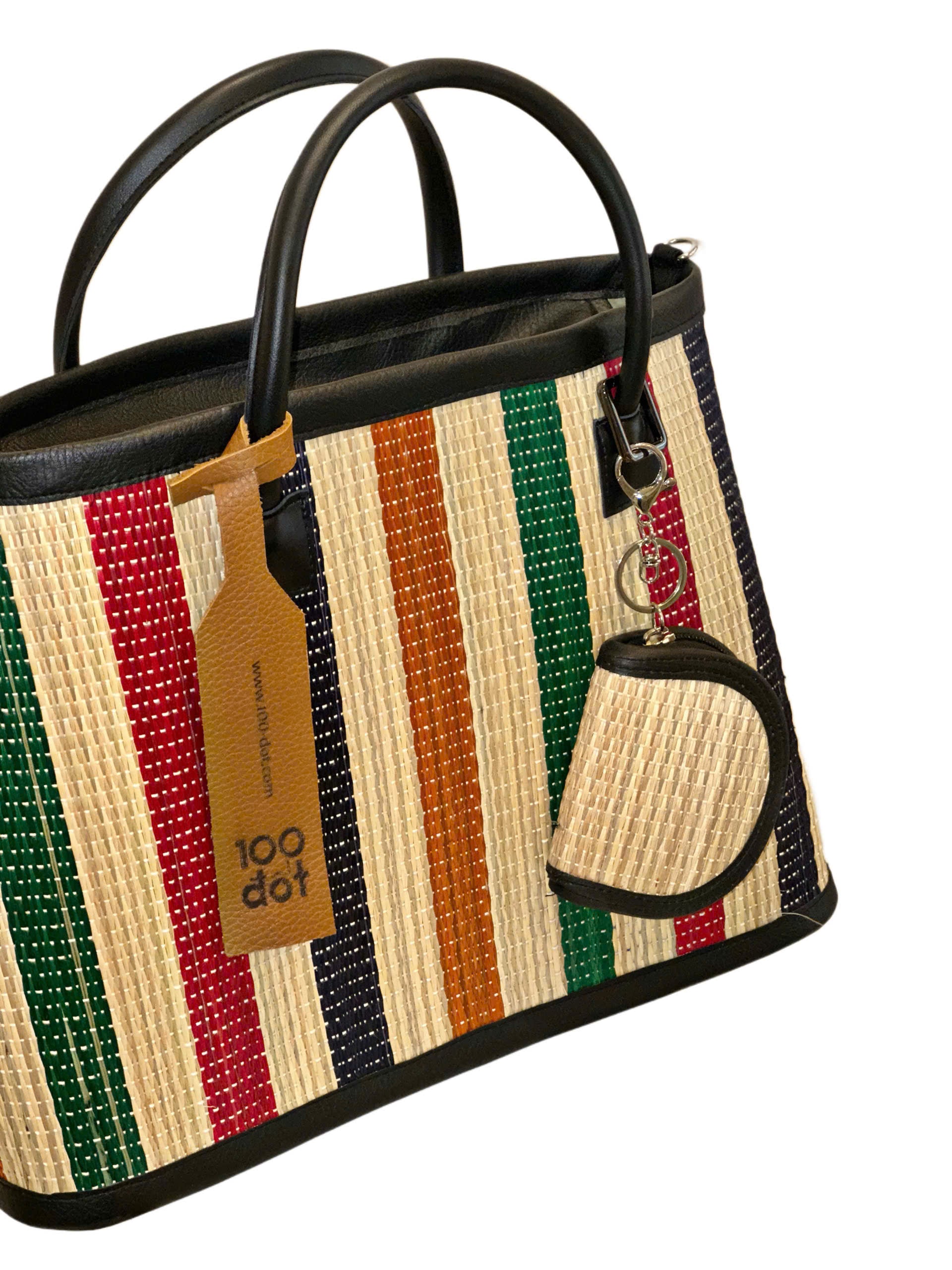ĐAN BAG -  Colorful striped UZU weave