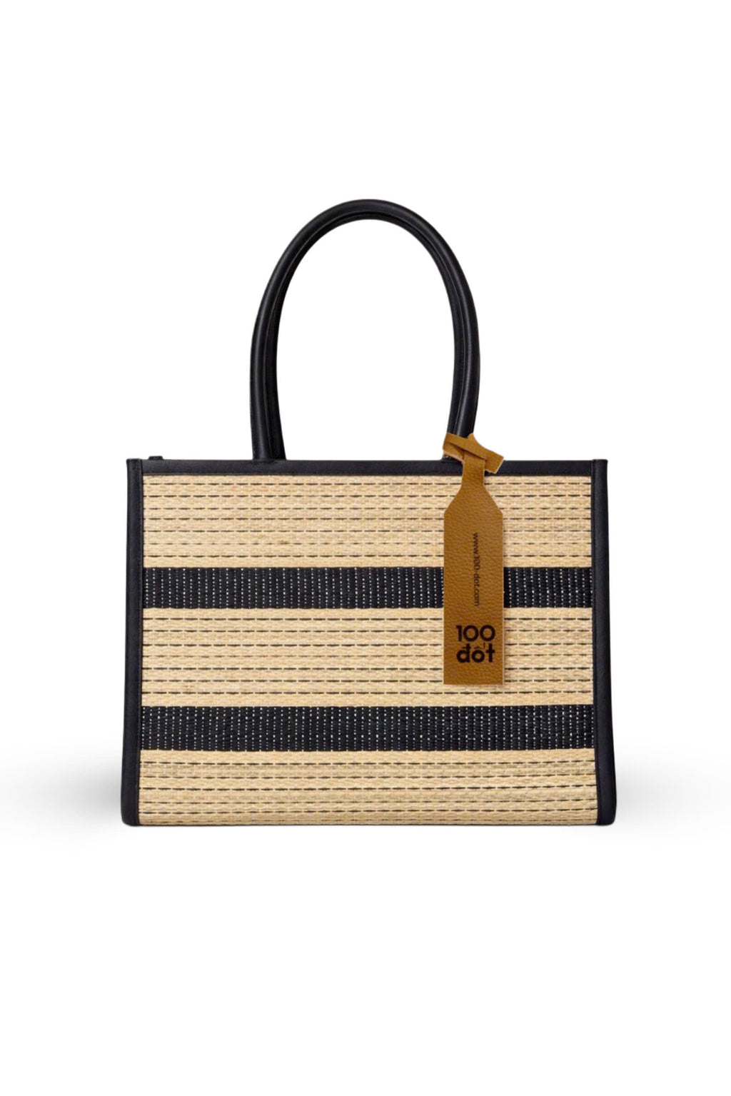 NHỰT BAG - Black striped UZU weave