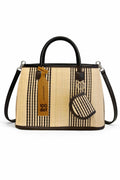 ĐAN BAG - Black small stripes UZU weave