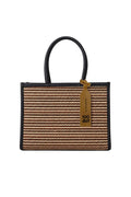 NHỰT BAG - Brown small striped UZU weave