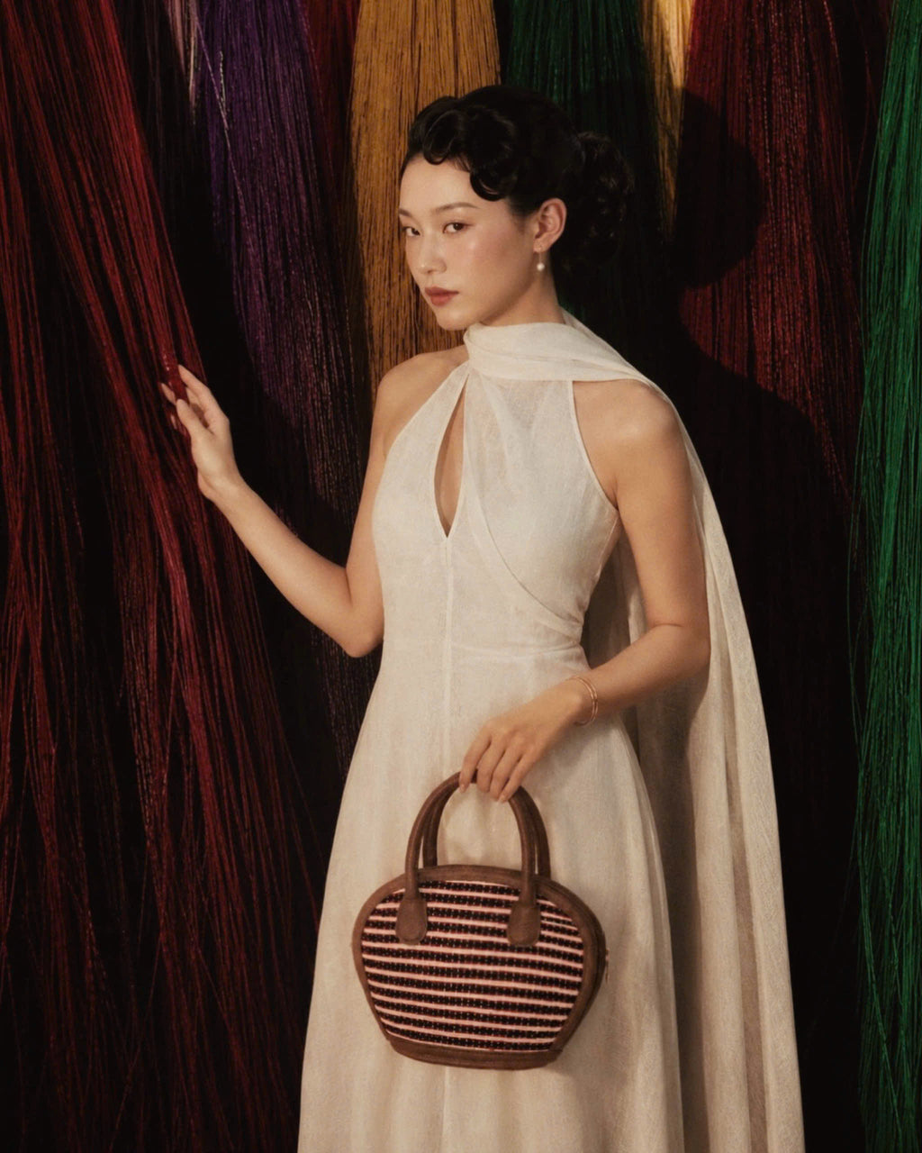 SÒ BAG - Rustic striped UZU WEAVE