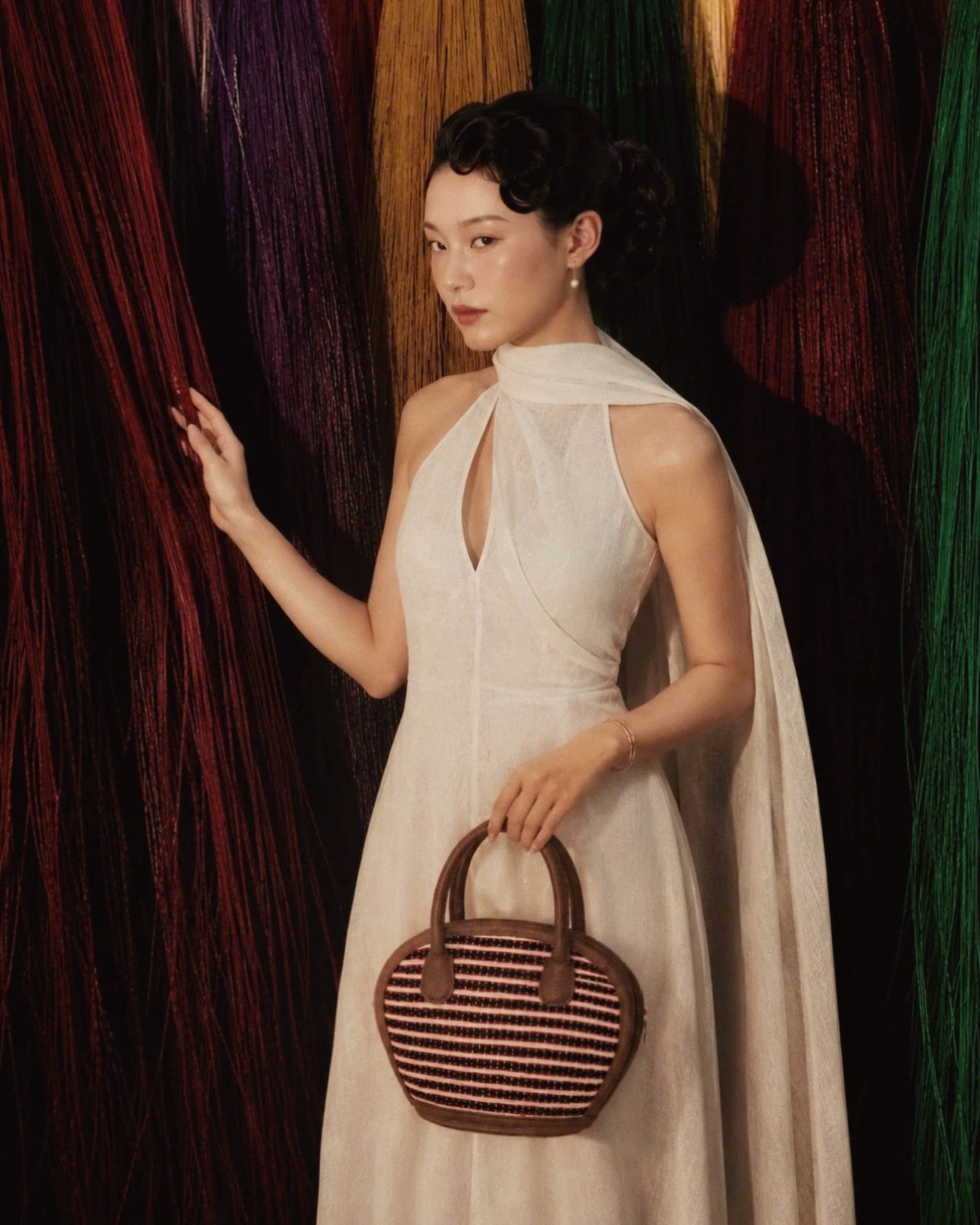 SÒ BAG - Rustic striped UZU WEAVE