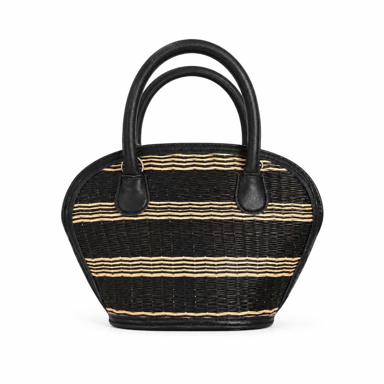 SÒ BAG - Black striped UZU WEAVE
