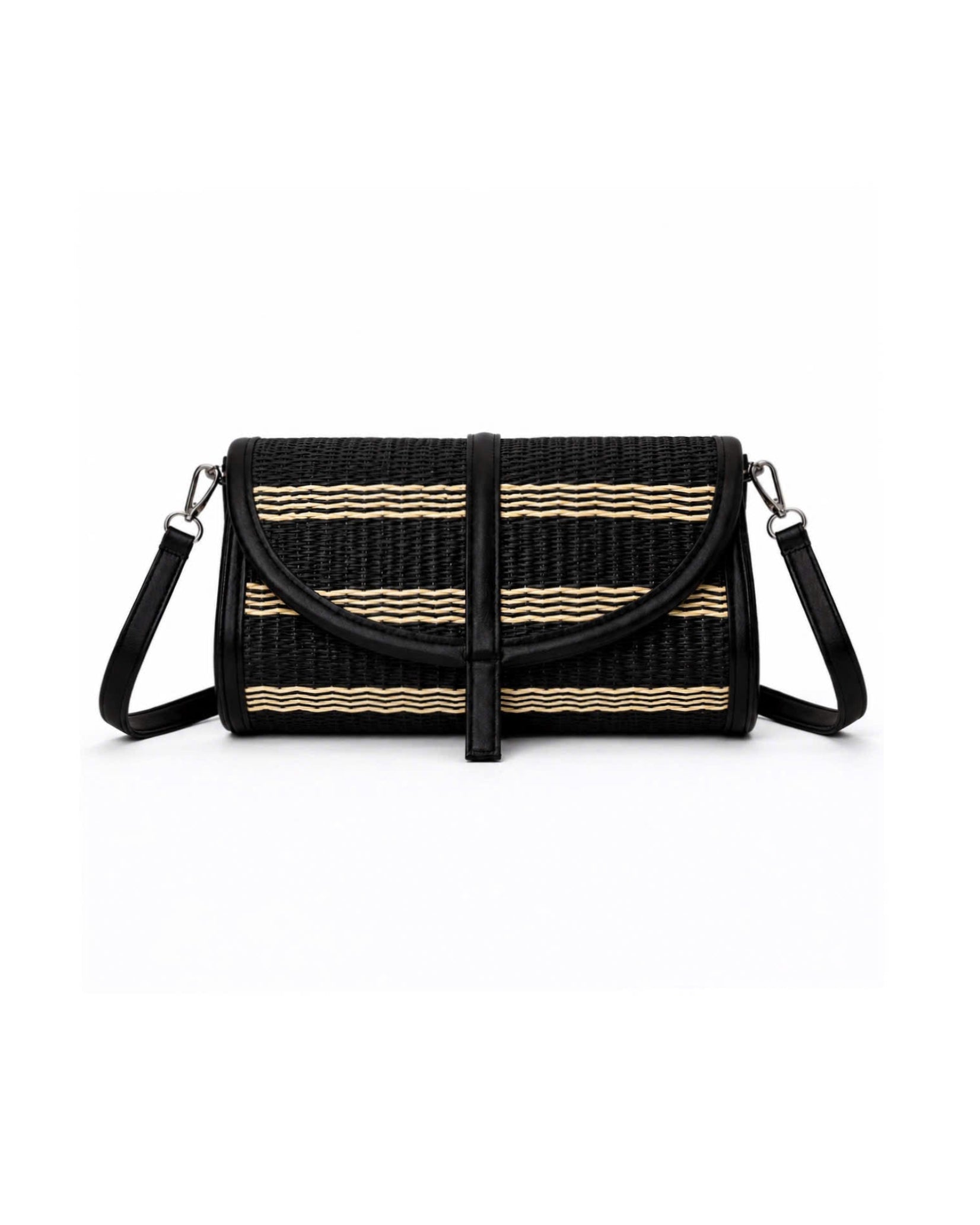 TRỐNG BAG - Black striped UZU weave