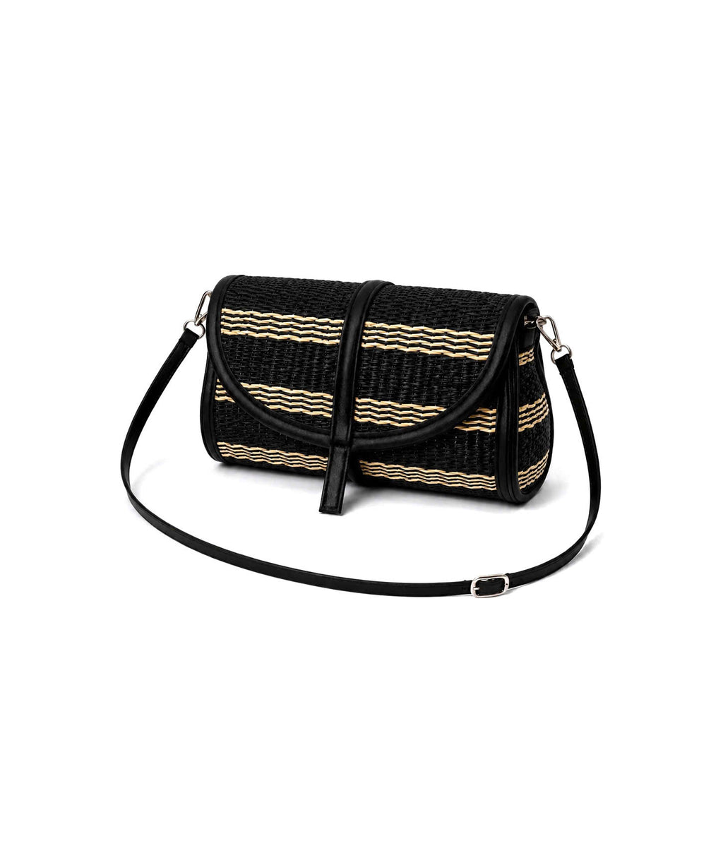 TRỐNG BAG - Black striped UZU weave