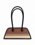 MÁI BAG - Brown striped UZU weave