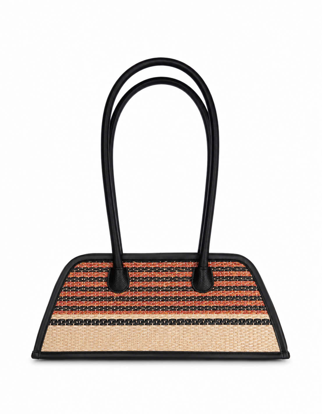 MÁI BAG - Brown striped UZU weave
