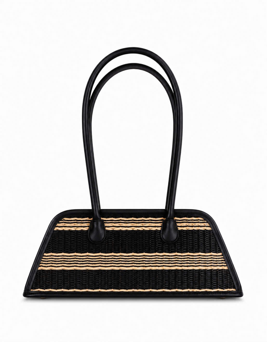 MÁI BAG - Black striped UZU WEAVE